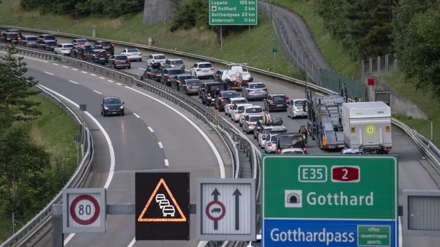 gotthard-tunnel stau richtung süden aktuell